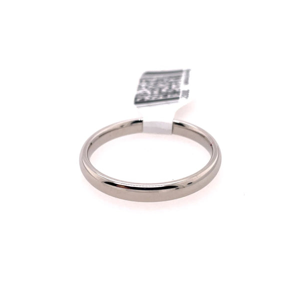 14kt White Gold Benchmark Wedding Band