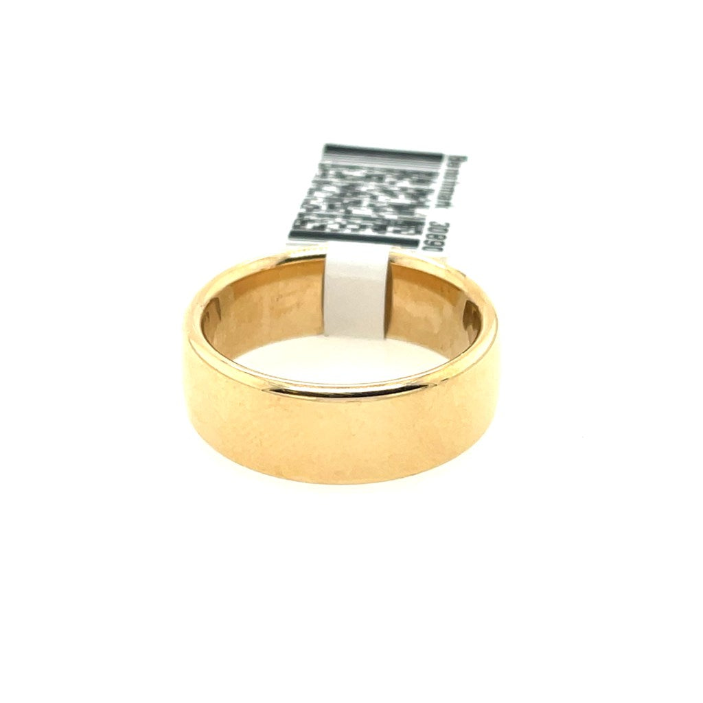 14kt Yellow Gold Benchmark Euro Comfort Fit Mens Wedding Band