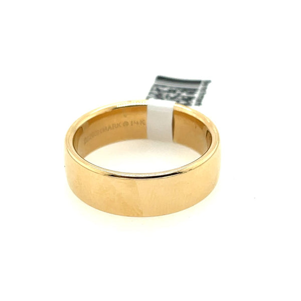14kt Yellow Gold Benchmark Euro Comfort Fit Mens Wedding Band