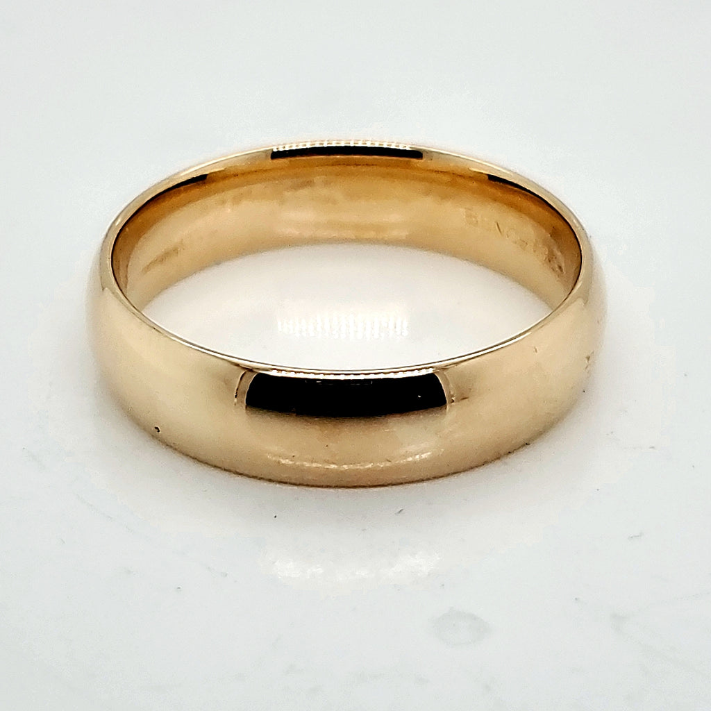 14Kt Yellow Gold Benchmark Wedding Band