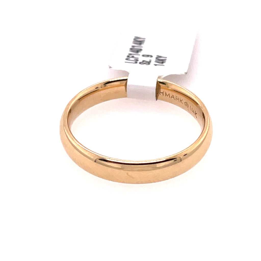 Benchmark Mens 14kt Yellow Gold Comfort Fit Wedding Band