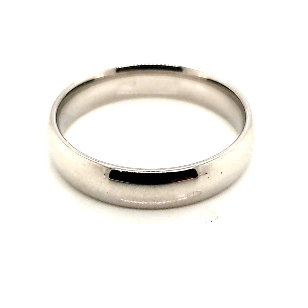 Bm 5Mm Sz 10 14Kt White Gold Band