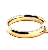 14Kt Yellow Gold 4mm Benchmark Mens Gold Band