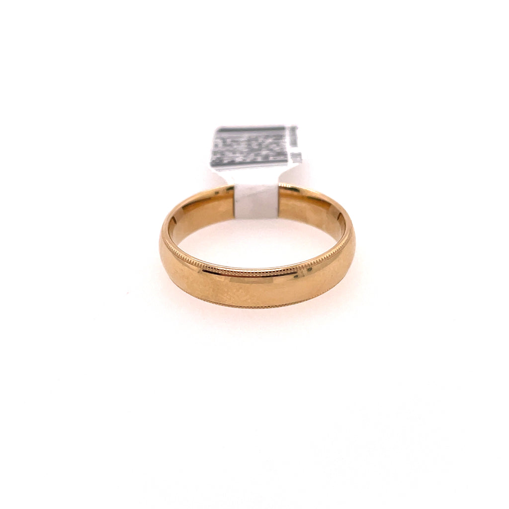 Bm Size 5 14Ktyg Milgrain 5Mm Benchmark Wedding Band