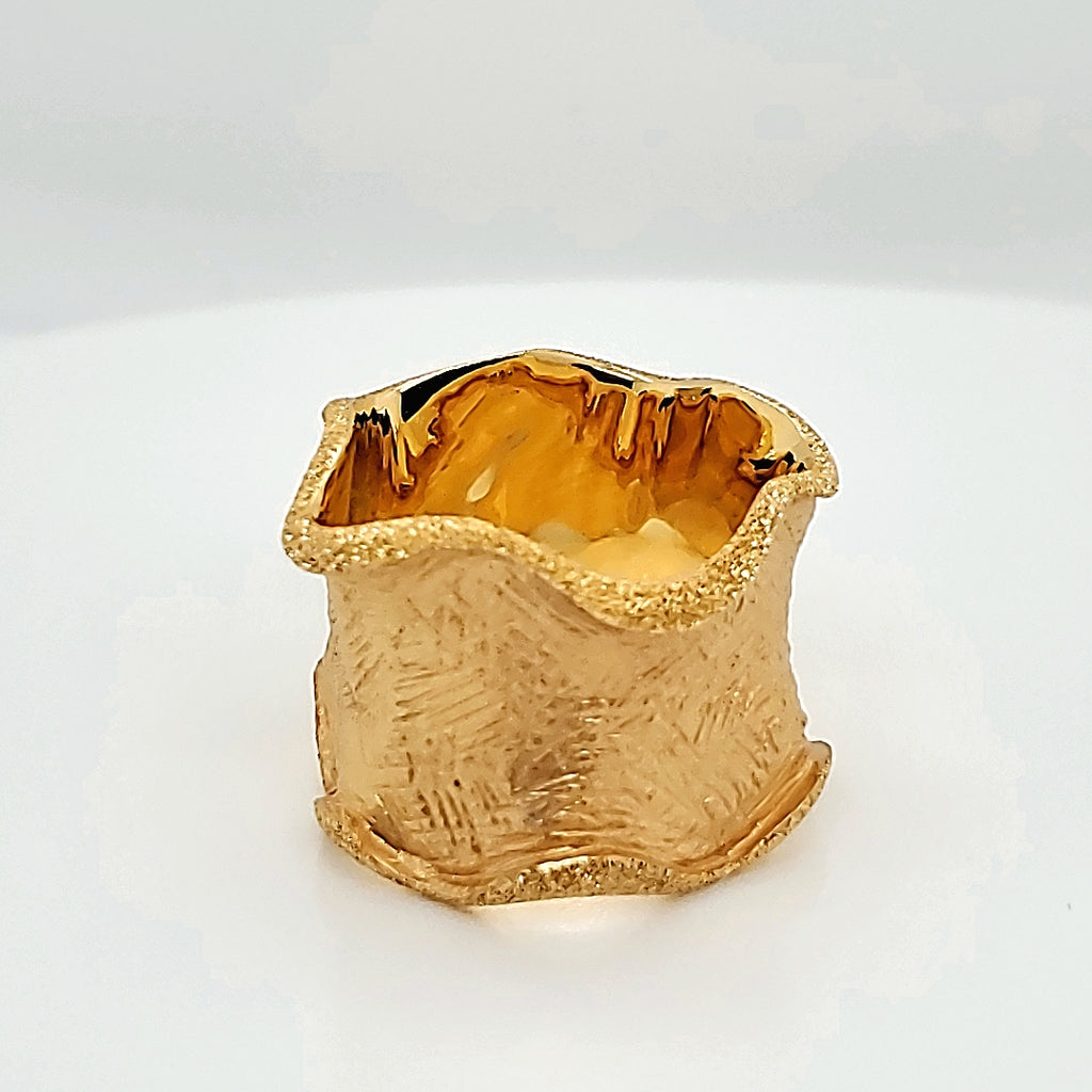 18kt Yellow Gold Wide Ring