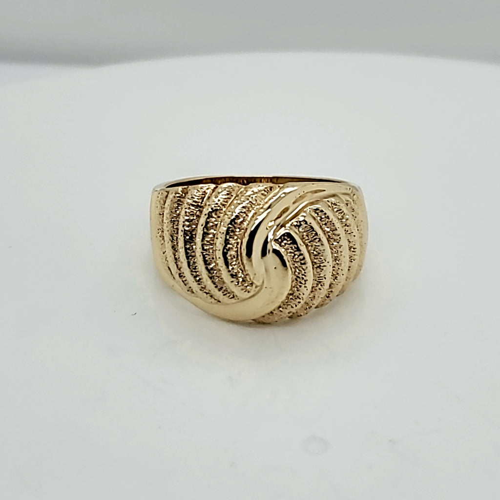 14kt Yellow Gold Dome Ring