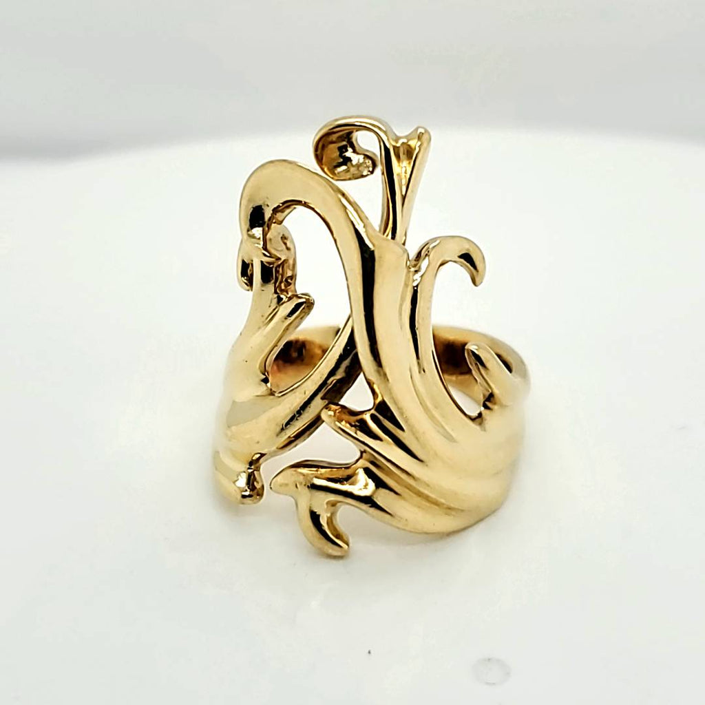 18kt Yellow Gold Freeform Ring