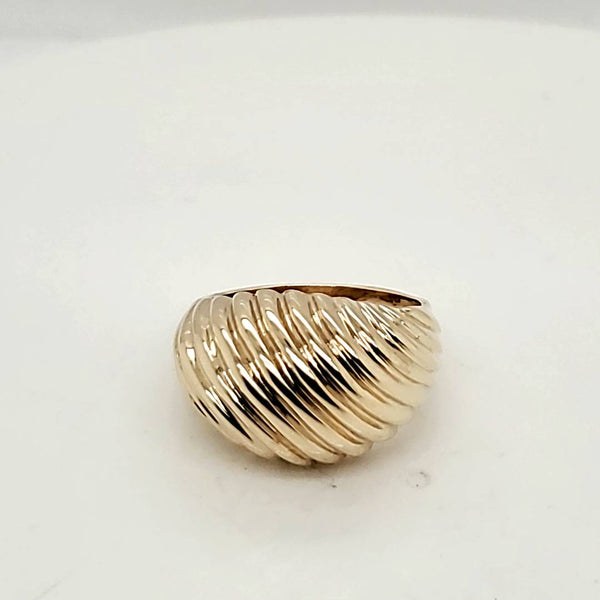 14kt Yellow Gold Dome Ring