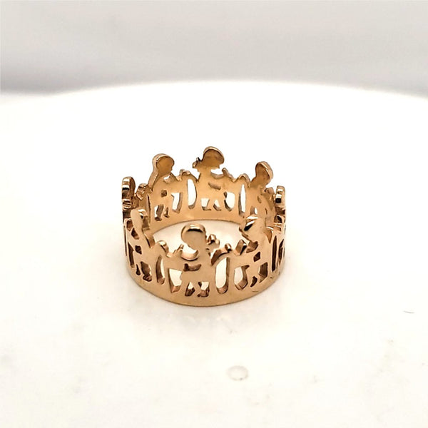 14kt Yellow Gold School Children at Desks Ring