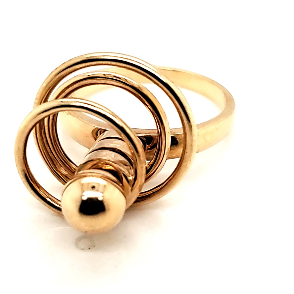 Vintage 14Kt Yellow Gold Spinner Ring