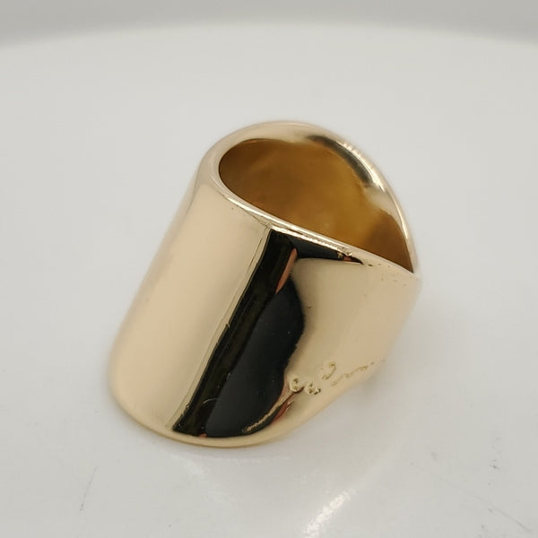 18kt Yellow Gold Modernist Design Ring
