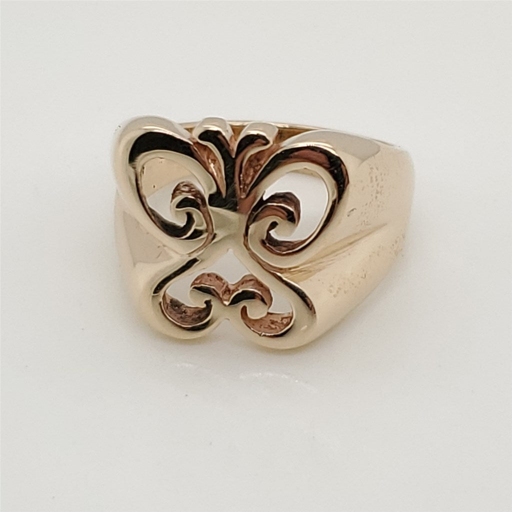 Vintage James Avery 14kt Yellow Gold Butterfly Ring