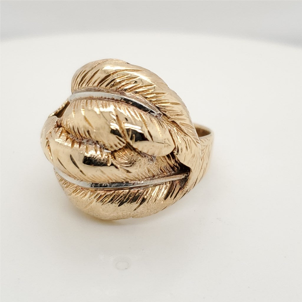 Vintage 18kt Yellow Gold Dome Ring