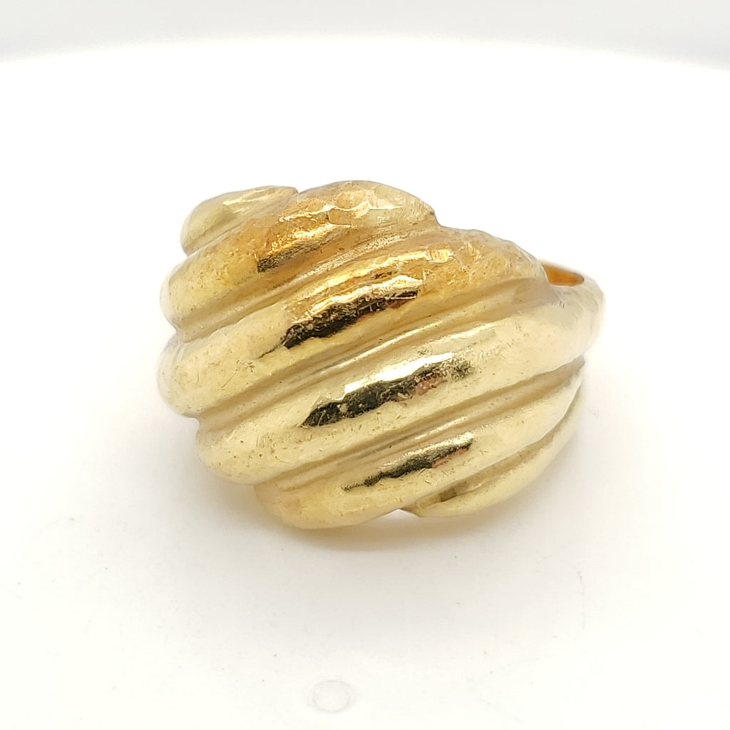 Vintage 18kt Yellow Gold Dome Ring