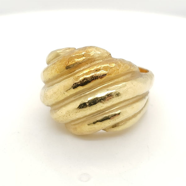 Vintage 18kt Yellow Gold Dome Ring