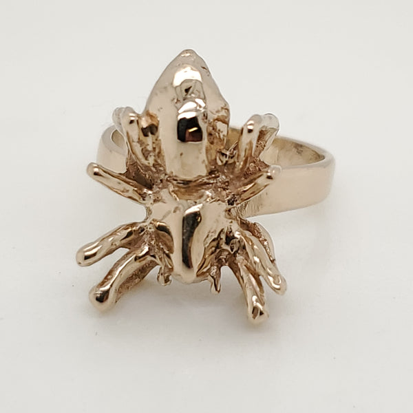 Vintage 18kt Yellow Gold Spider Ring