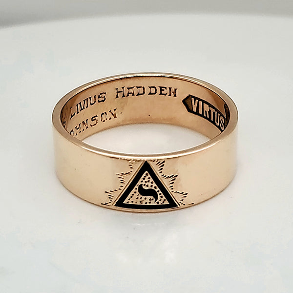 Vintage Shriners wedding Band