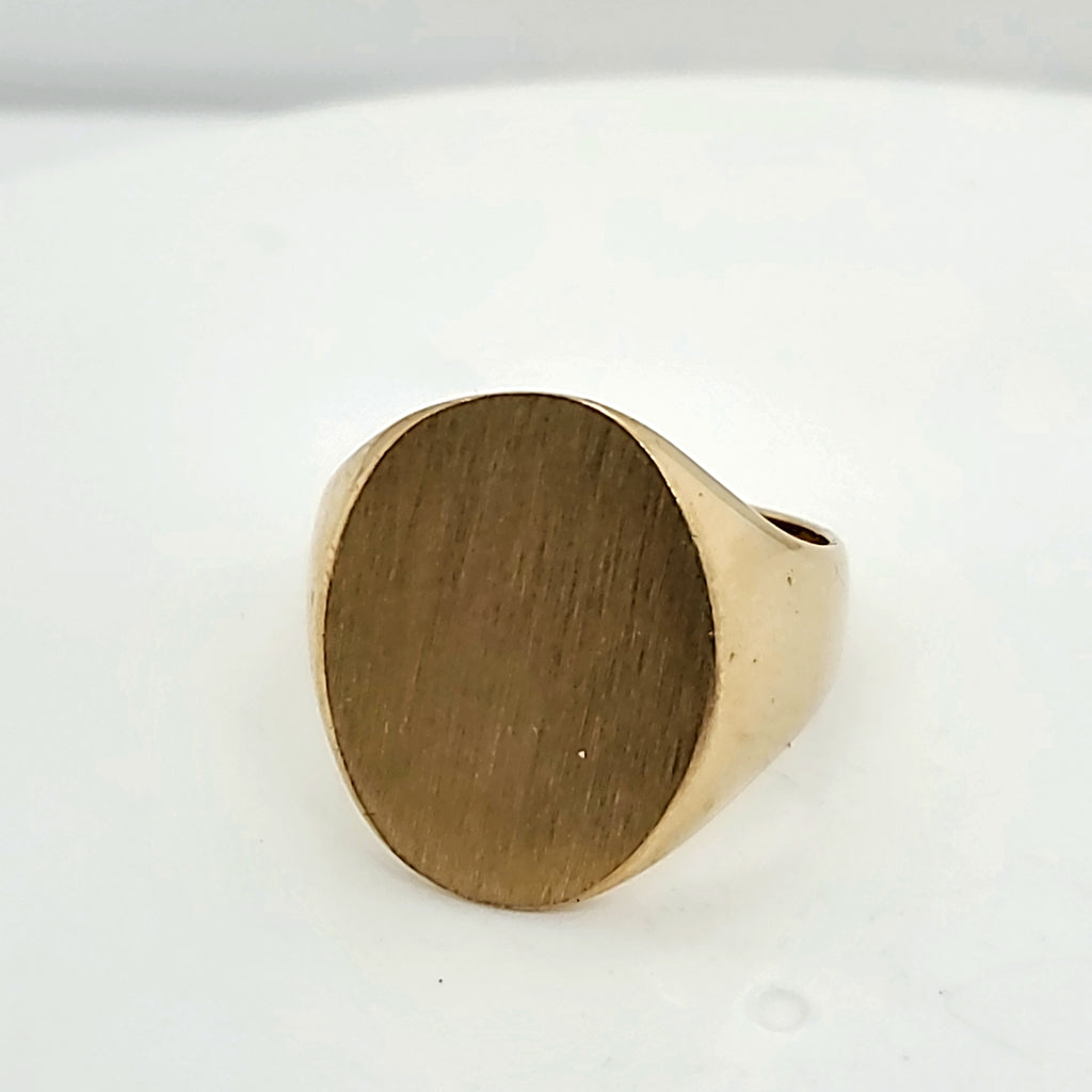 10kt Yellow Gold Mens Signet Ring