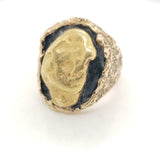 Mens Natural Gold Nugget Ring