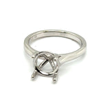14Kt White Gold Solitaire Setting