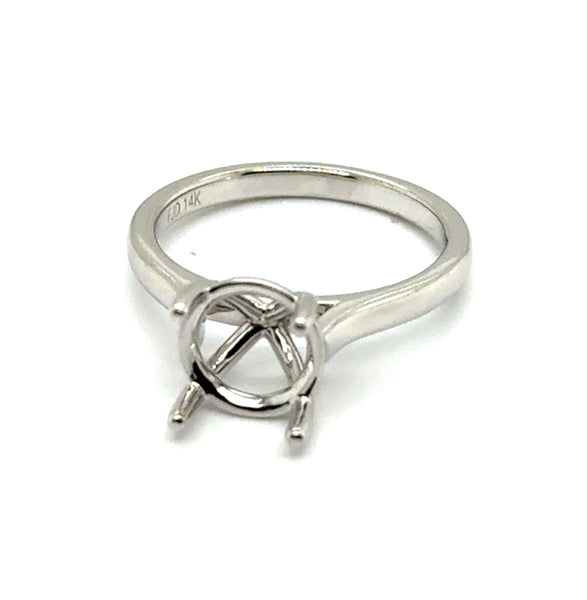 14Kt White Gold Solitaire Setting