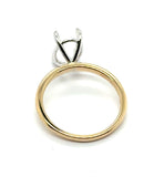 14Kt Yellow And White Gold Semi-Mount Mounting With No Stones 2.4Gr