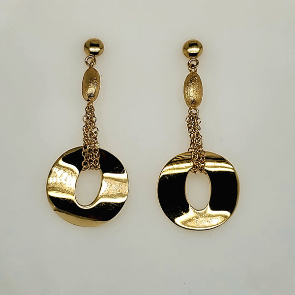 14Kt Yellow Gold Dangle Earrings