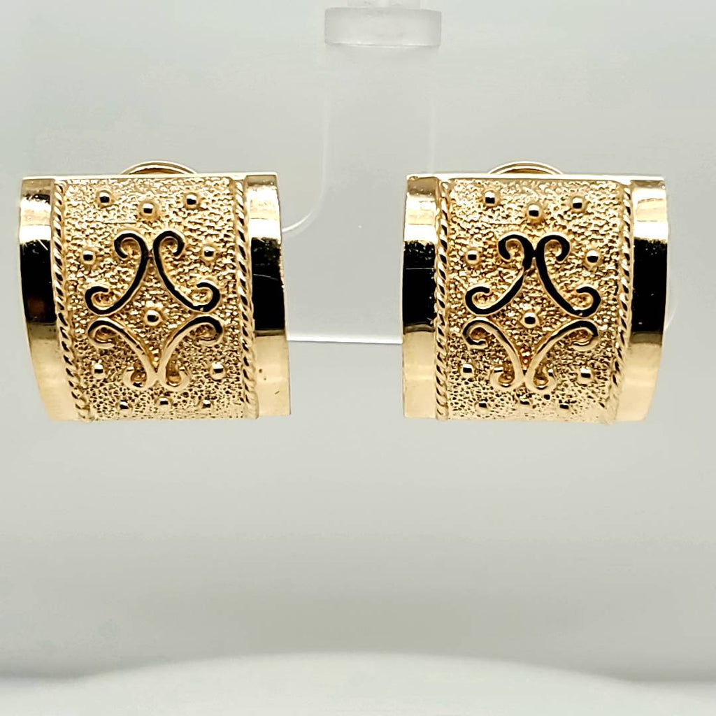 14kt Yellow Gold Clip On Earrings