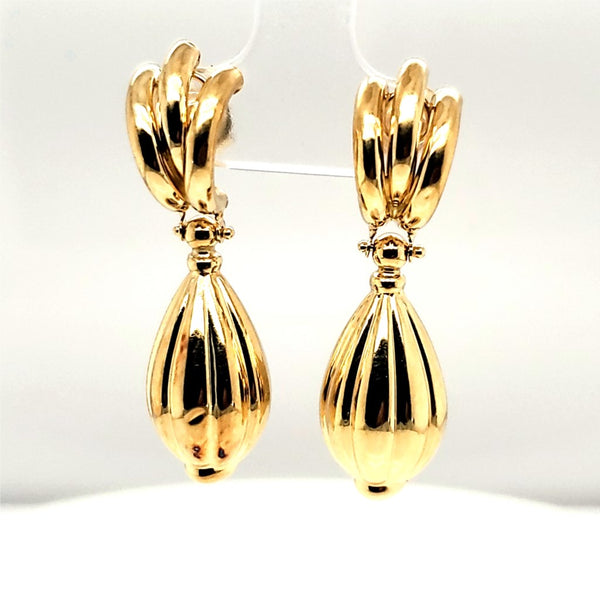 18kt Yellow Gold Dangle Earrings