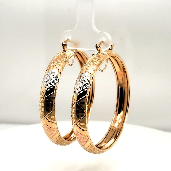 14kt Yellow Gold Hoop Earrings