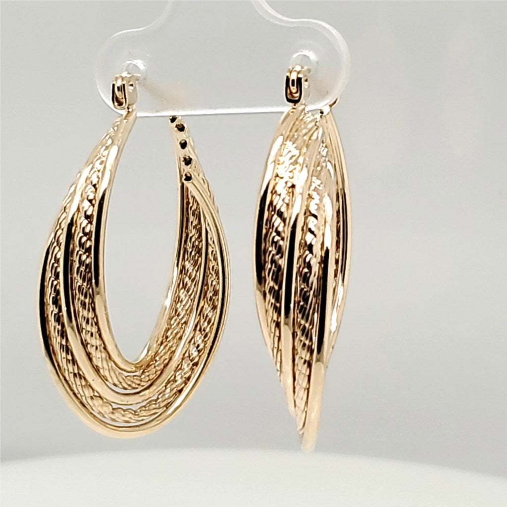 14Kt Yellow Gold Hoop Earrings