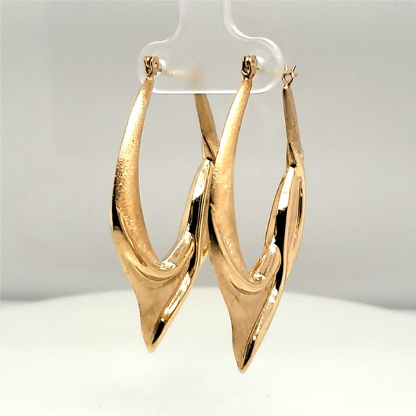 14Kt Yellow Gold Hoop Earrings