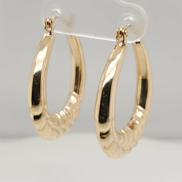 14Kt Yellow Gold Hoop Earrings