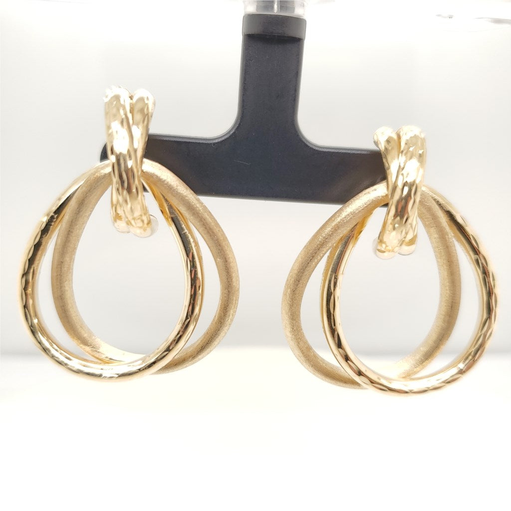 14kt Yellow Gold Double Hoop Earrings