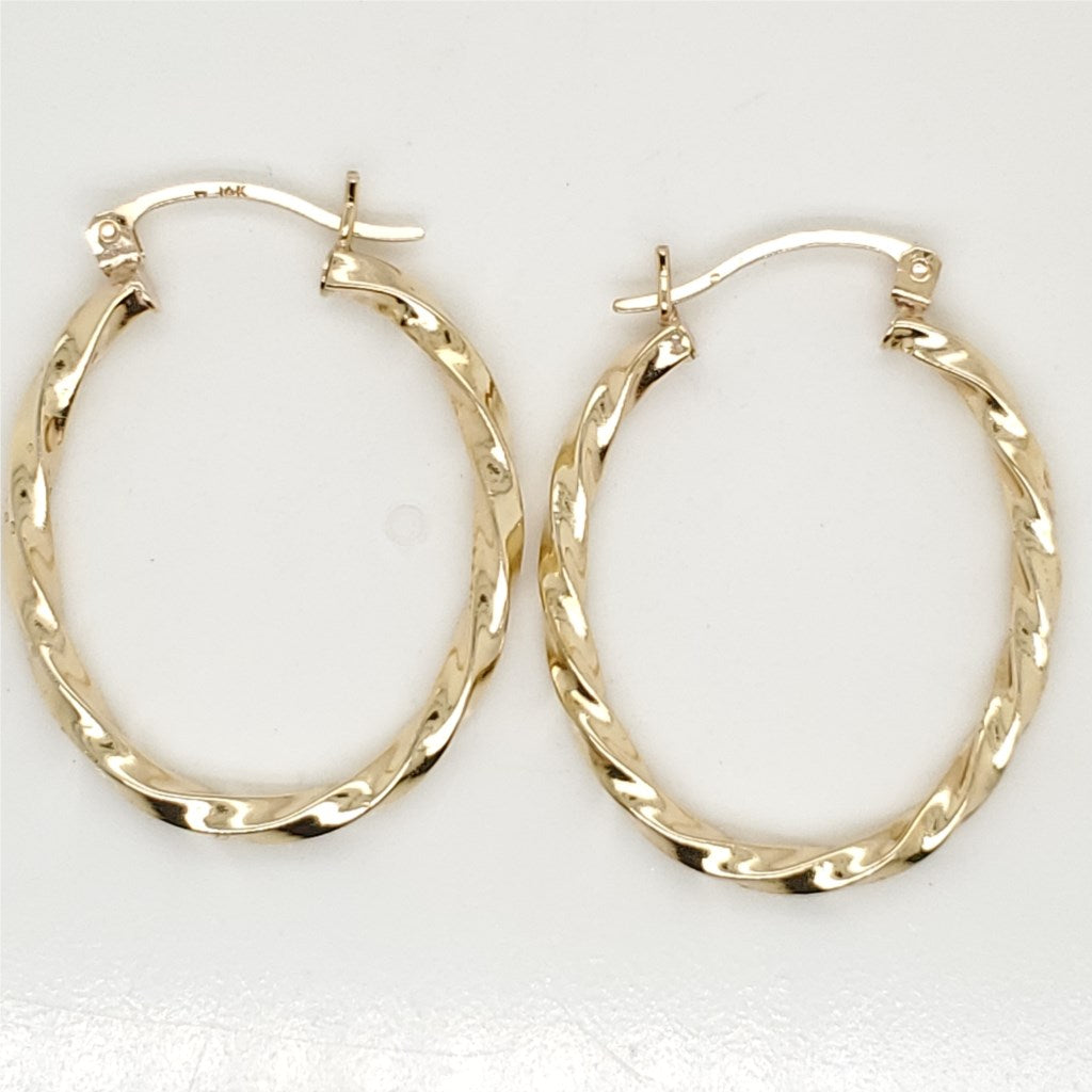 14kt Yellow Gold Hoop Earrings