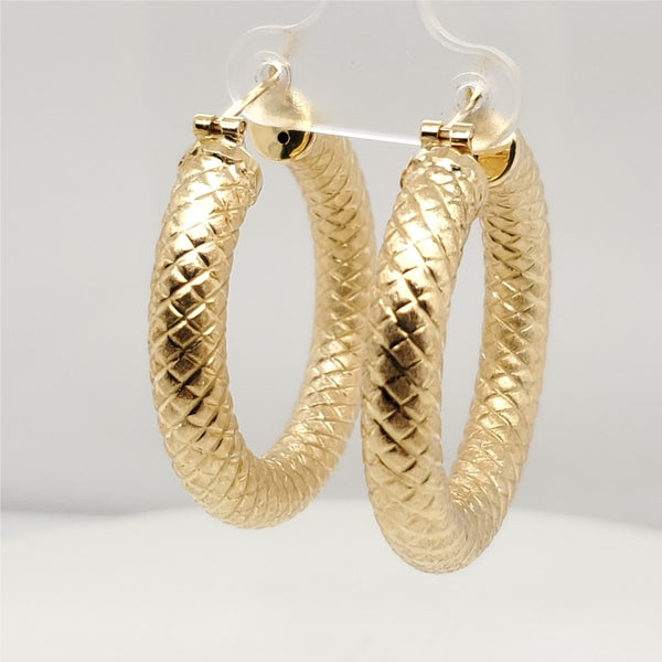 18kt Yellow Gold Hoop Earrings