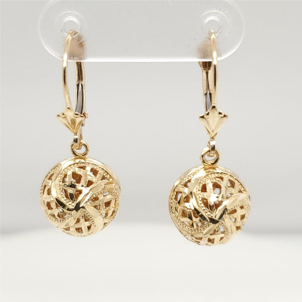 14kt Yellow Gold Earrings