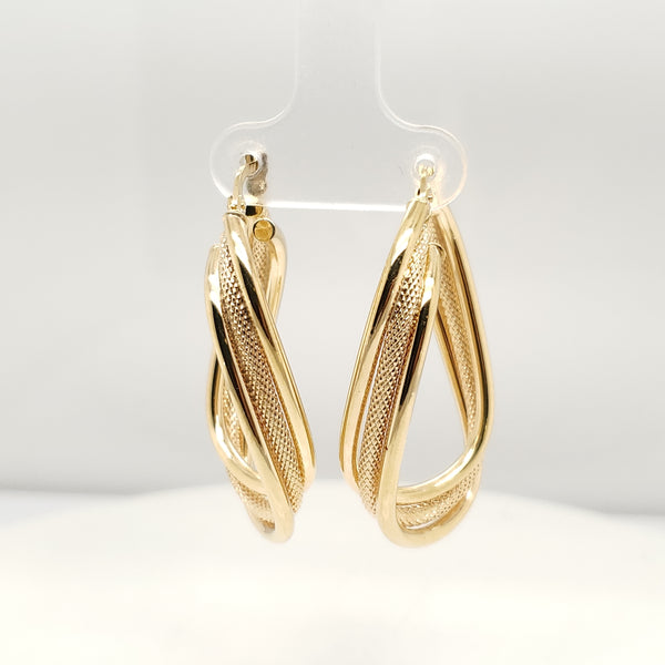 14kt Yellow Gold Hoop Earrings