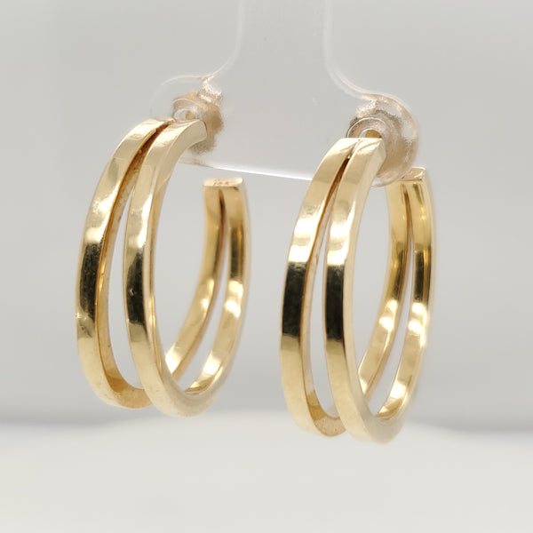14kt Yellow Gold Hoop Earrings