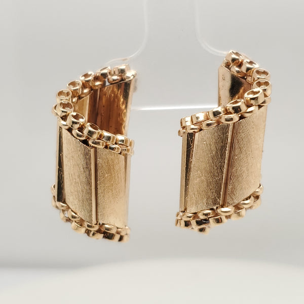 Vintage 14kt Yellow Gold Earrings