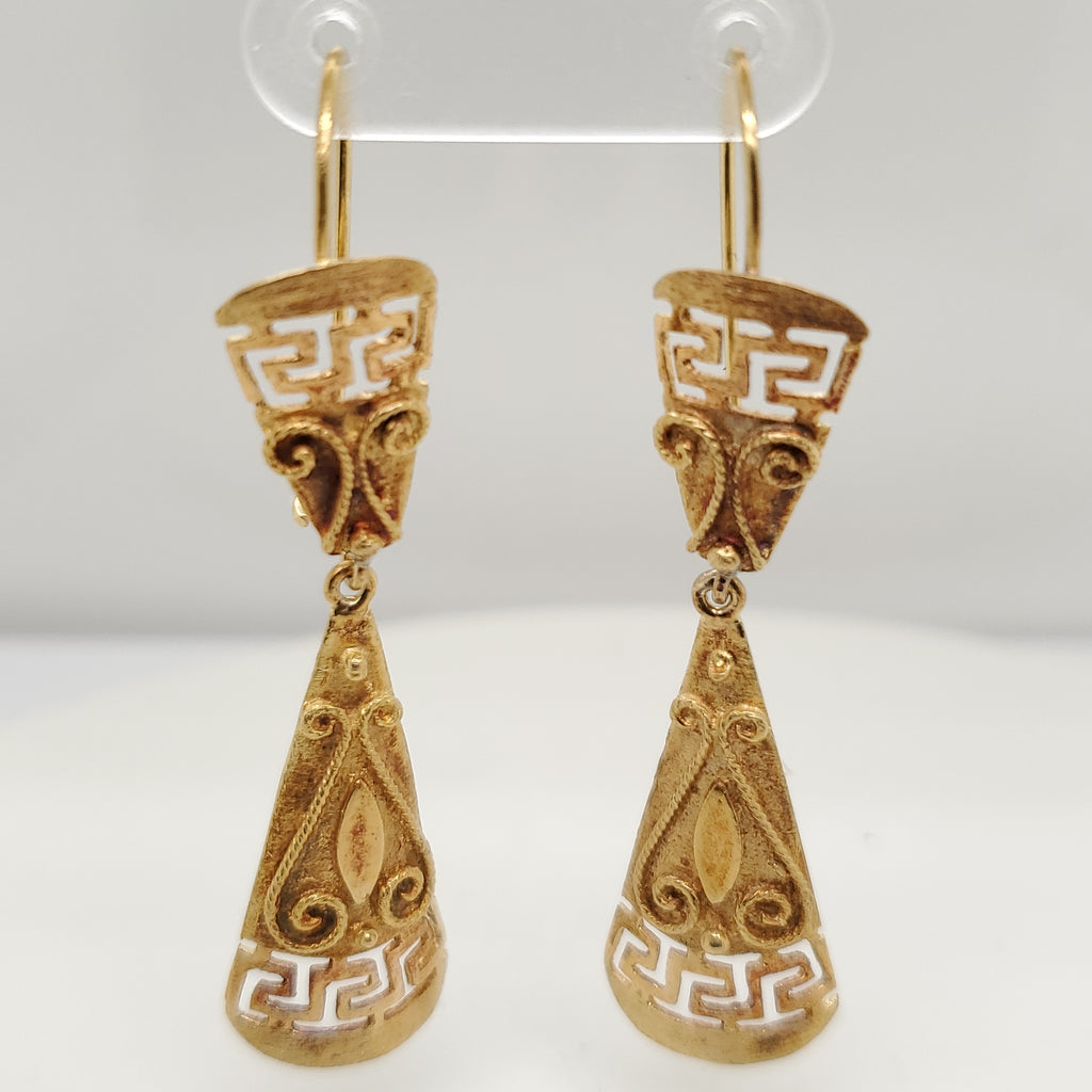 18Kt Yellow Gold Dangle Earrings