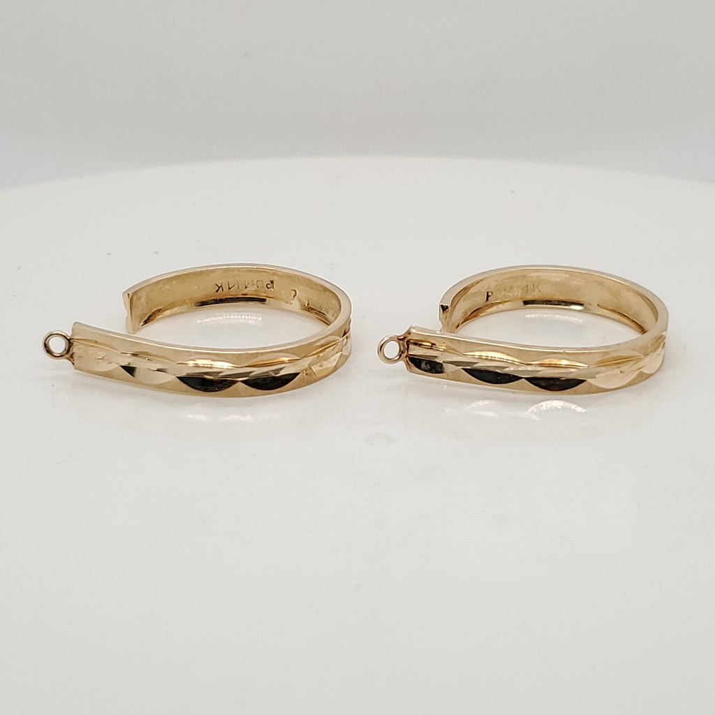 14kt Yellow Gold Earring Jackets