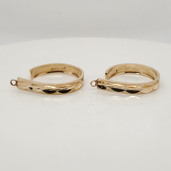 14kt Yellow Gold Earring Jackets