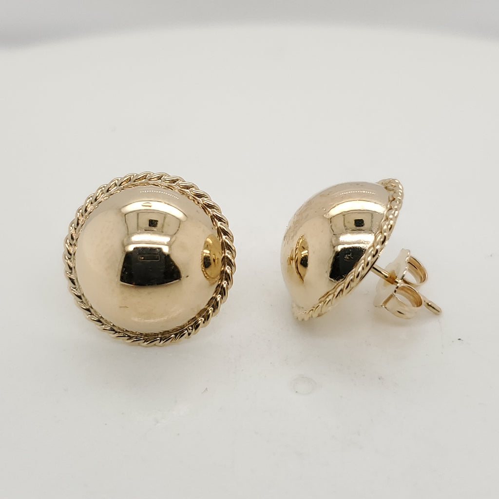 14kt Yellow Gold Ball Earrings