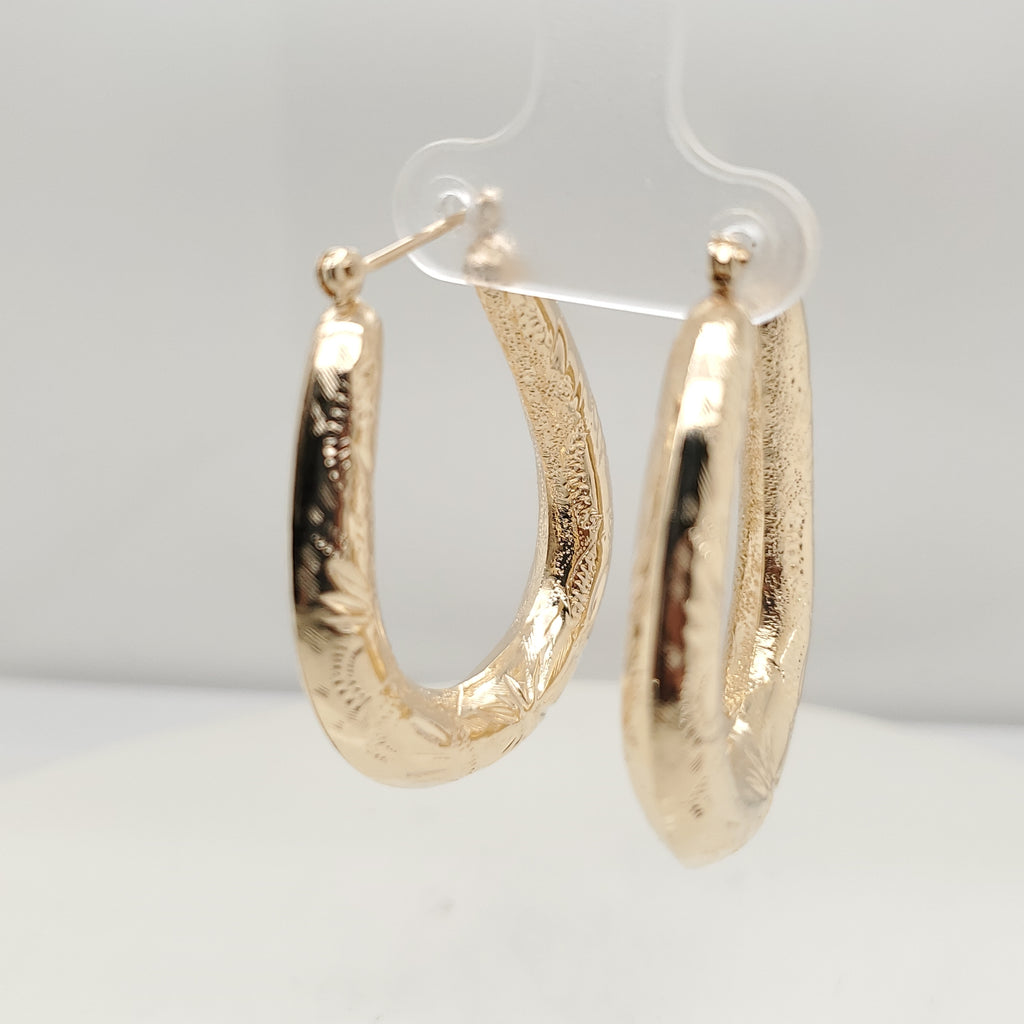 14kt Yellow Gold Hoop Earrings