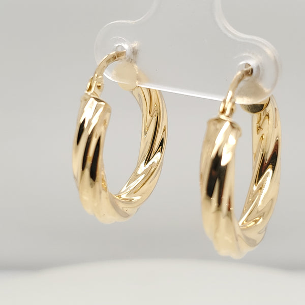 14kt Yellow Gold Hoop Earrings