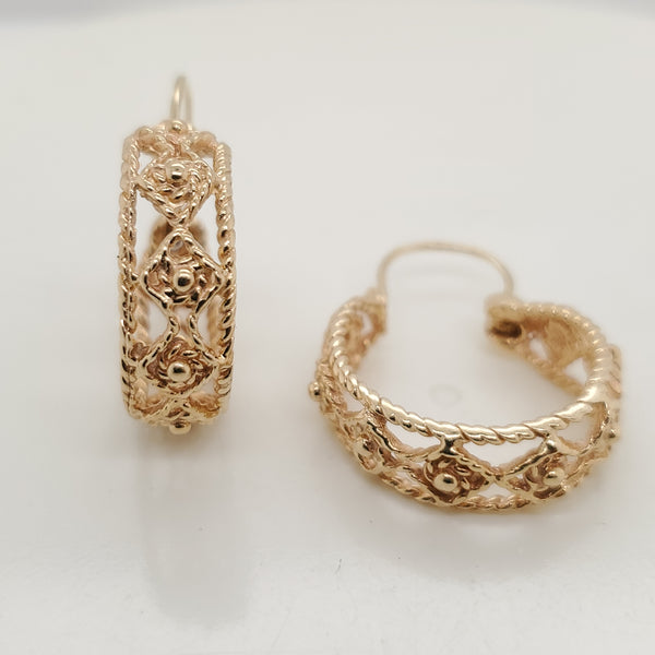 14kt Yellow Gold Hoop Earrings