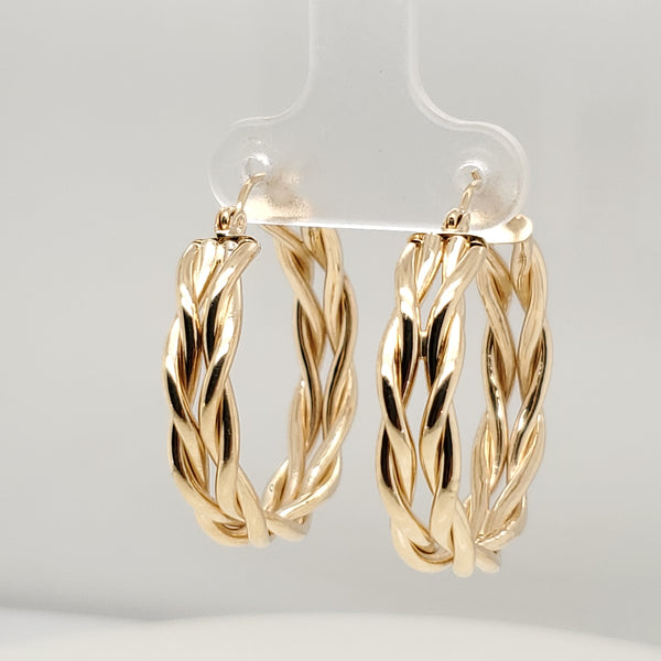 14kt Yellow Gold Hoop Earrings