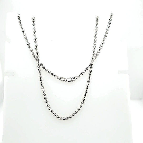 14kt white gold 16"" chain