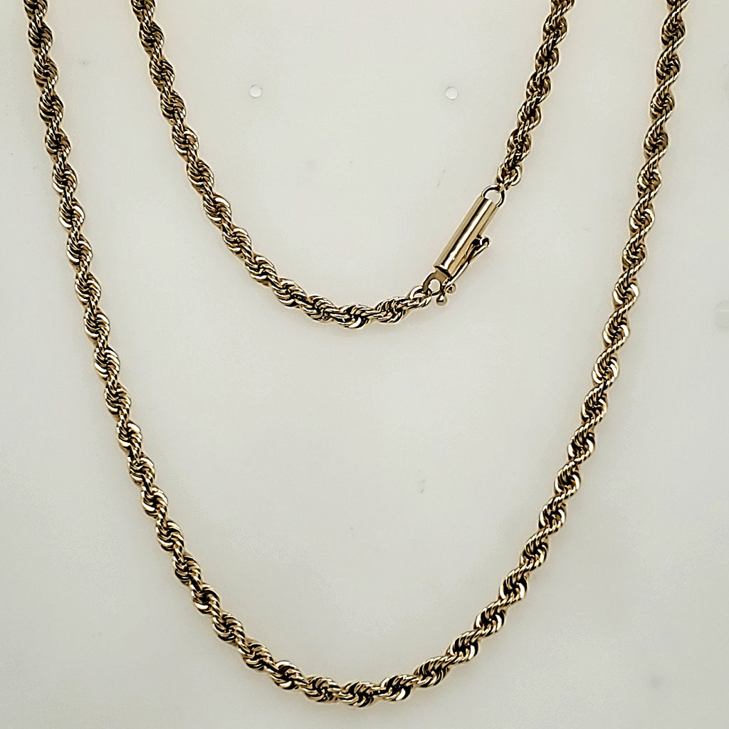 16"" 14kt Yellow Gold Rope Chain